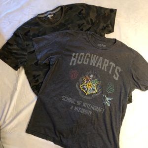 Two men’s large T-shirts